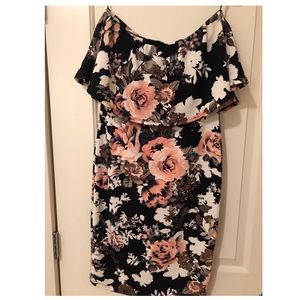 Off the Shoulder Floral Dress